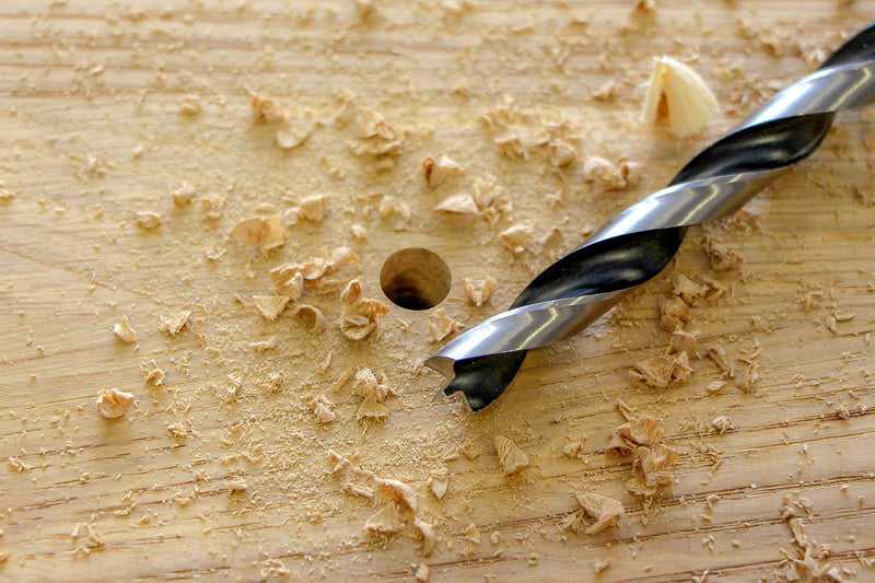 Fisch Brad Point Drill Bits (5mm x 86mm) - Premium Drill Bits for Soft, Hard, Veneered and Laminated Wood, MDF and Acrylic Glass - Beveled Edge for Fast, Easy Cutting - FSF-003960 - Made in Austria 5mm x 86mm