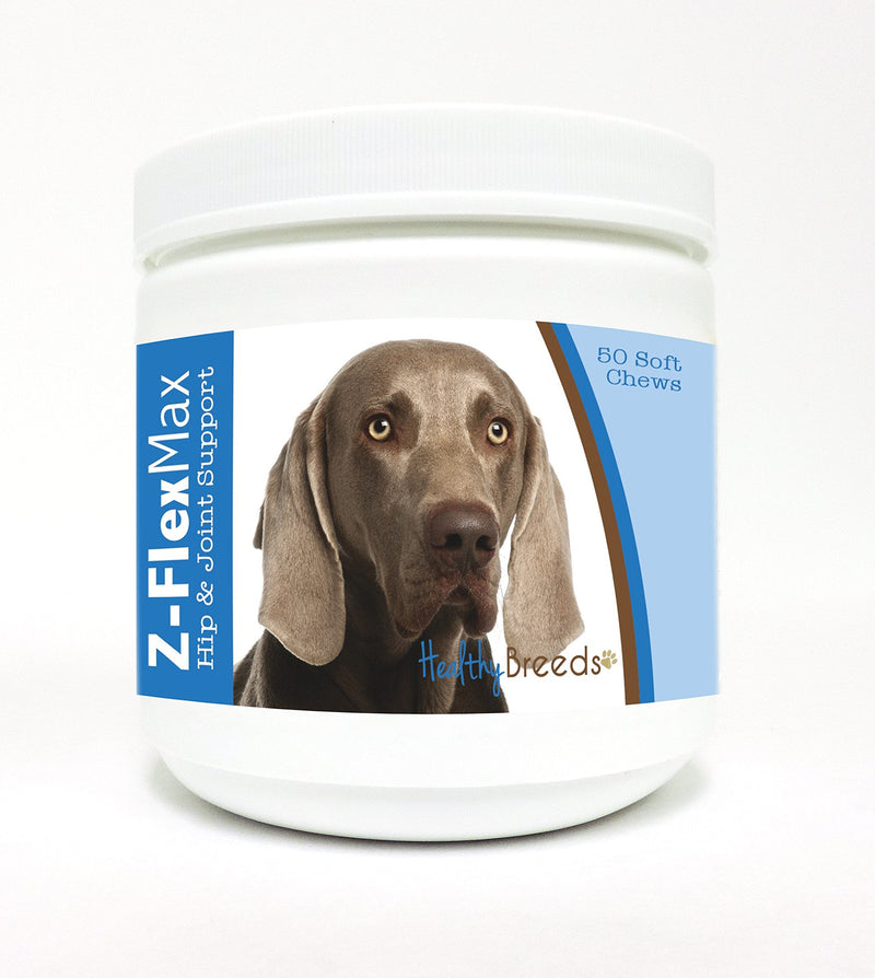 Healthy Breeds Weimaraner Z-Flex Max Hip and Joint Soft Chews 50 Count 50 Count (Pack of 1)