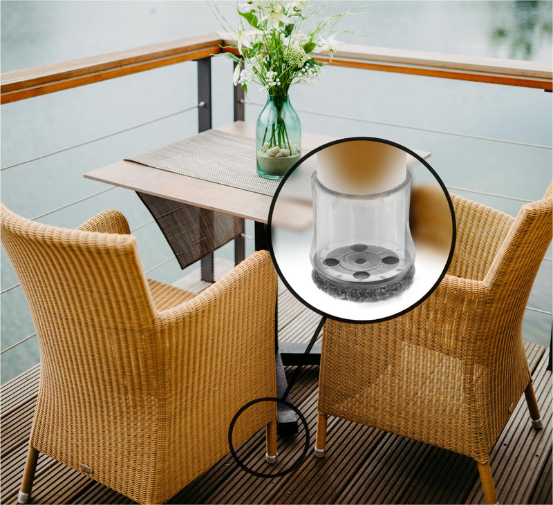 Slipstick GorillaOutdoor Berber Furniture Feet Pads with Clear Sleeve Sock (16 Pack) Outdoor Furniture Sliders for Round & Square Legs, Small Universal Small x 16