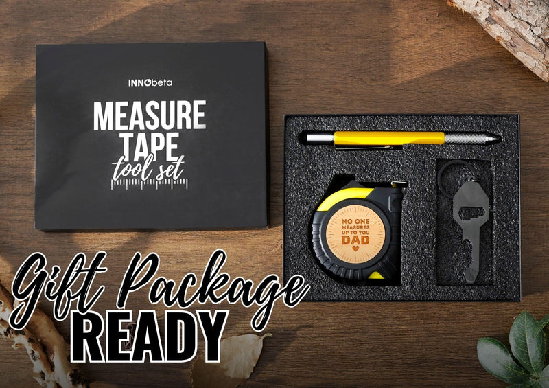 INNObeta Dad Gifts Tool Set, 16-Foot Easy Read Retractable Tape Measure with Fractions for Birthday, Christmas