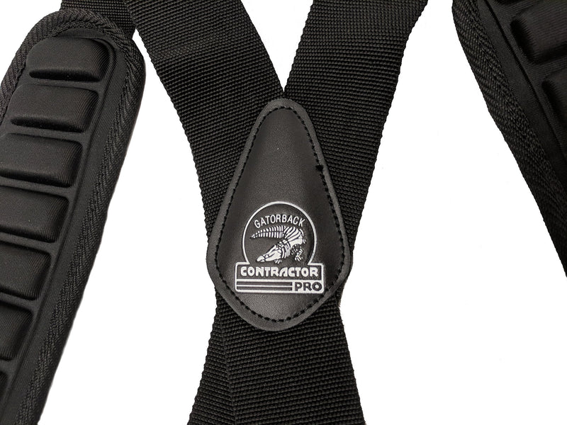 B606 Molded Air Channel Suspenders w/Spring Hooks. Extreme Comfort and Support for your Tool belt. Made by Contractor Pro
