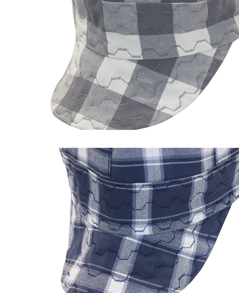 BOCOMAL Welding Cap Flame Resistant CAT2 Midweight Printed 6 Pannel Welder Caps-2 Pack 7 3/8 White/Navy-2 Pack