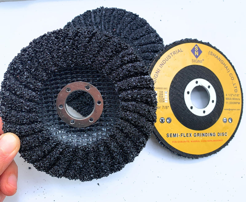 Semi-Flex Fiberglass Backing Abrasive Grinding Disc for Angle Grinder, for Granite, Marble, Stone, Glass