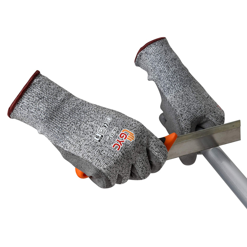 GYC Gloves, Cut Resistant Safety Work Gloves - Level 5 Cut Protection, 10 Pairs Pack - Excellent Dexterity & Breathability, Comfortable Soft PU coated (TK-713A/Size 10 - X-LARGE) Tk-713a_10(xl) 10 Pairs