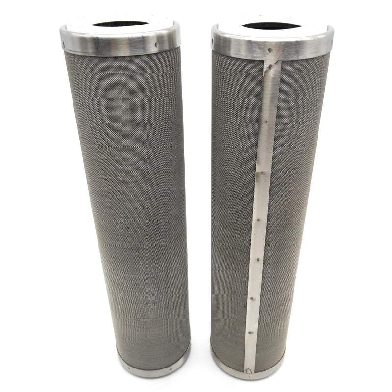 Stainless Steel Cleanable Wire Mesh Filter Cartridge 10” Length, 2.5”OD (25 Micron) 25 micron