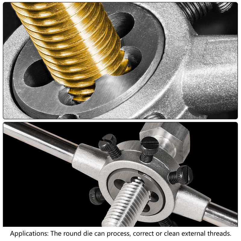 Unifizz 1/4-20 UNC Round Die Machine Thread Right Hand Threading Die Alloy Tool Steel Screw Thread Cutting Die