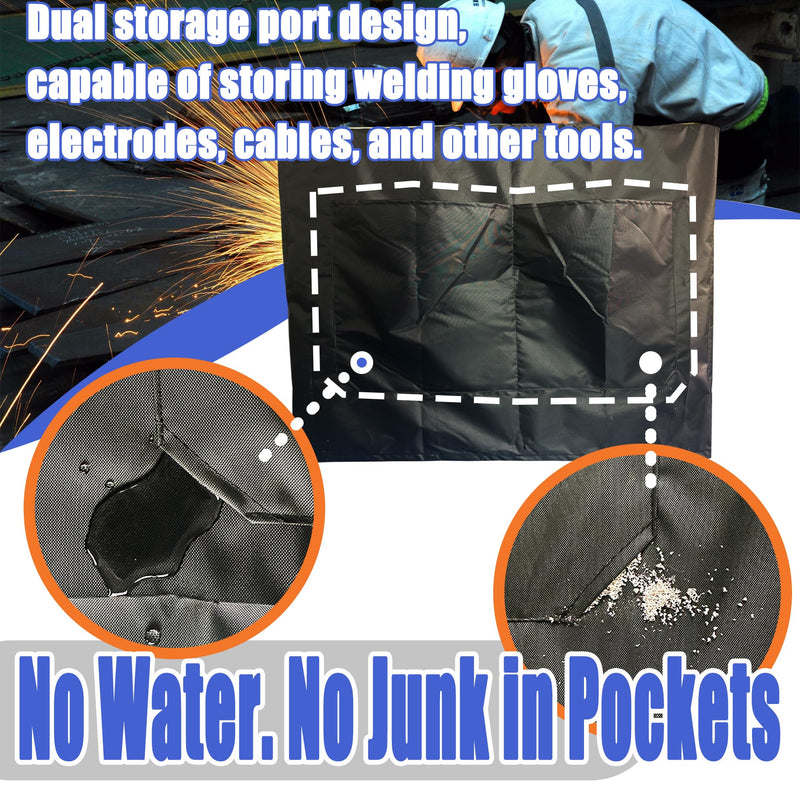Engine Driven Welder Cover,600d Heavy-Duty Waterproof Oxford Fabric For 225/230/265/325 Engine Welder,30"Hx22"Wx42"D(Cover Only)