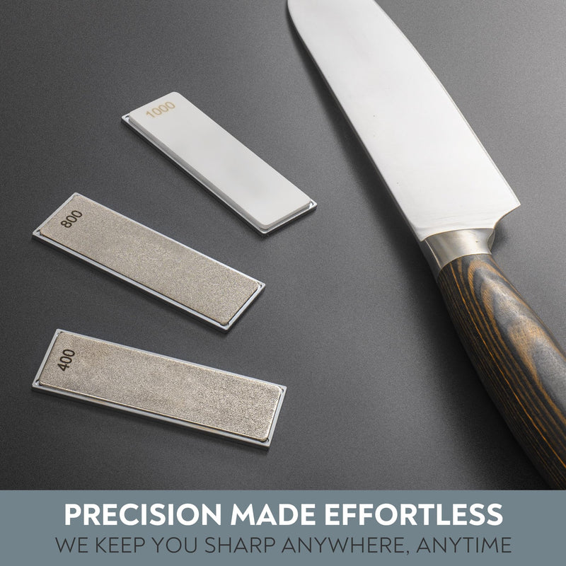 Replacement Whetstone Plates Set – Includes 3 Plates: #400, #800, and #1000 Grit for Precision Sharpening & Honing - Compatible Only with Parkway Home Adjustable Rolling Knife Sharpener #400, #800 & #1000 Grit Plates