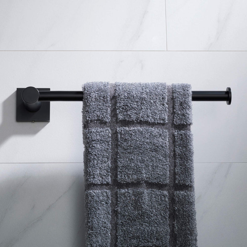 KRAUS Ventus Bathroom Towel Bar, Matte Black Finish, KEA-17725MB