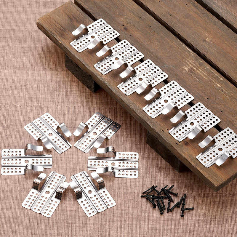 36 Pcs 1/2" Drywall Repair Clips Dry Wall Patch Kits Including 12 Drywall Repair Clips and 24 Matching Screws for Wall Hole 36