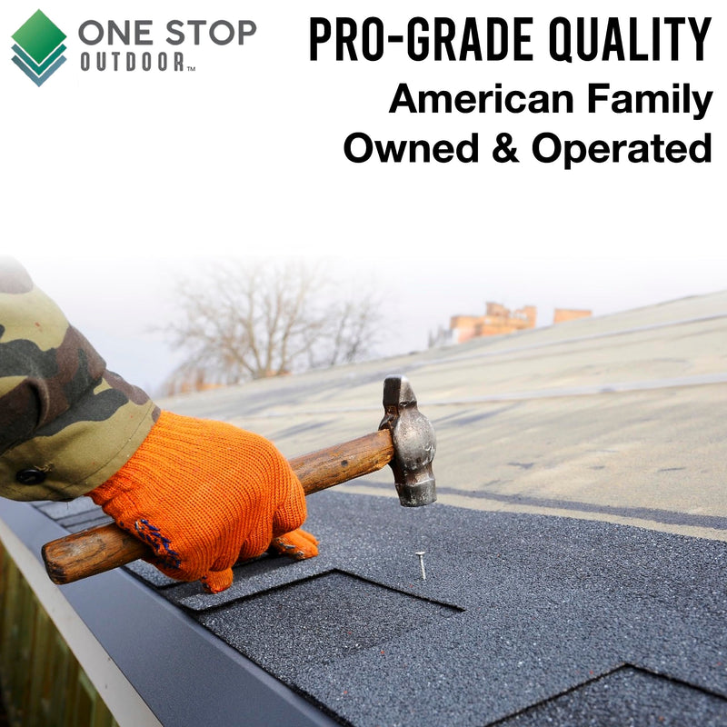 (250 Pack) 1-1/4-Inch Galvanized Roofing Nails Professional Grade - Used to fasten roofing felt, asphalt singles & insulation board (250) 250