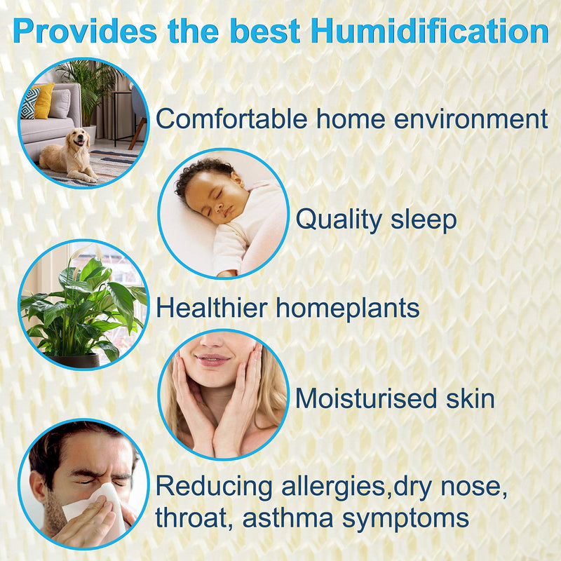 HQRP 2-Pack Humidifier Wick Filter Compatible with Sears Kenmore 14803, 14804, 14103, 14104, 14113, 14114, 14121, 14122 Humidifiers