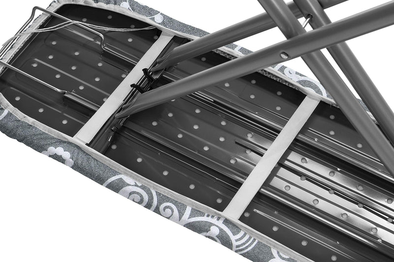 EPICA Silicone Coated Ironing Board Cover- Resists Scorching and Staining - 15" x54 (Grey Floral) Grey Floral