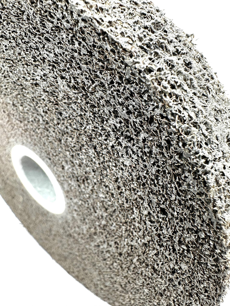 Multi-Finishing Wheel – 6” x 1” x 1” 3S Coarse Grit Silicon Carbide - Stainless Steel Finishing Convolute Wheel – for #3 Finish - 93021-1 Pack 6" x 1" x 1" 3S Coarse