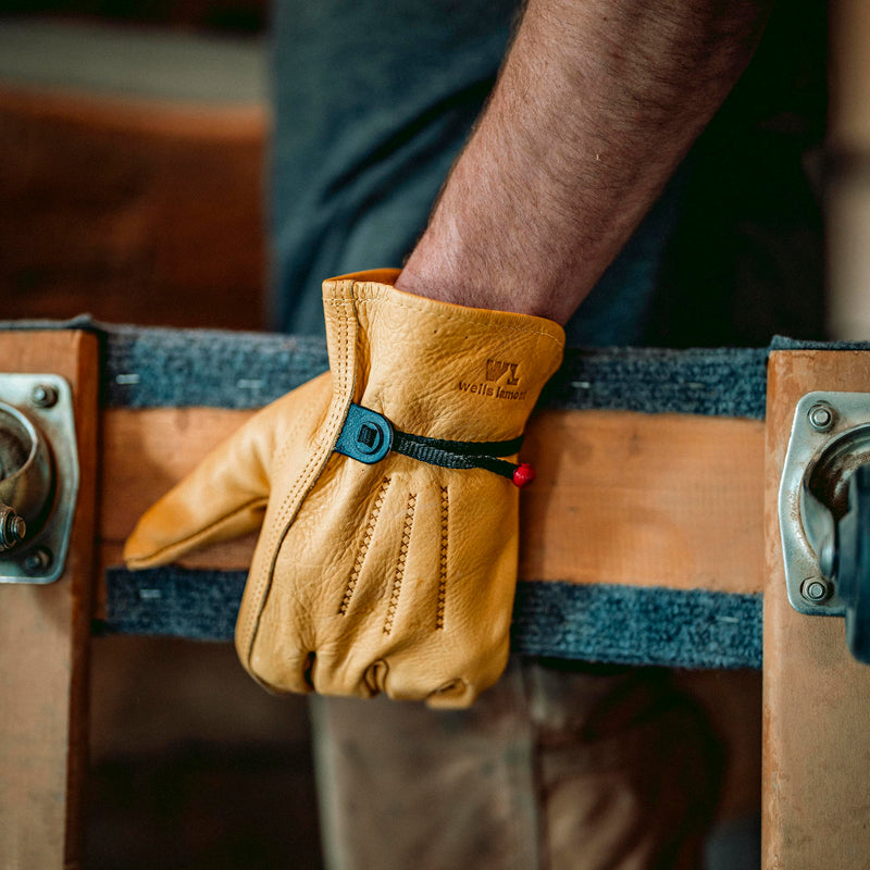 Wells Lamont mens Leather Work Gloves with Wrist Closure DIY Yardwork Construction Motorcycle Large Wells Lamont, Saddletan, Large Pack of 1 US 1132