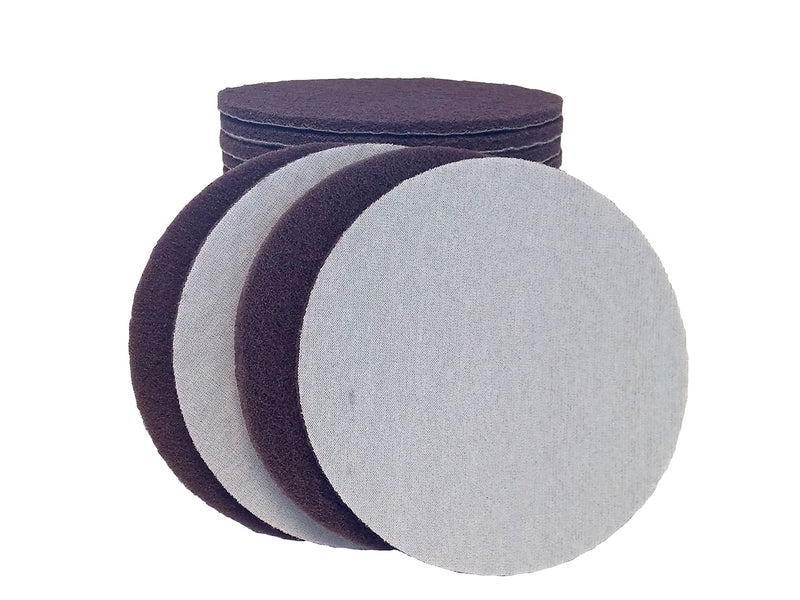 Starcke Scouring Pads, 5 inch 25 Pack Sanding Pads, Maroon Automotive Sandpaper for Automotive Paint & Paint Supplies, Very Fine Auto Body Supplies, Fabric Surface Conditioning Scuff Pad