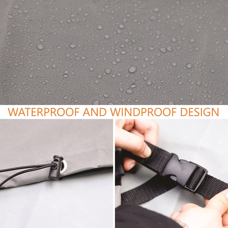 MODERN WAVE - Extra Thick Air Conditioner Cover for Outside Units - Durable Winter, Waterproof Full AC Cover (Oxford, 29"x29"x36") 29"x29"x36"