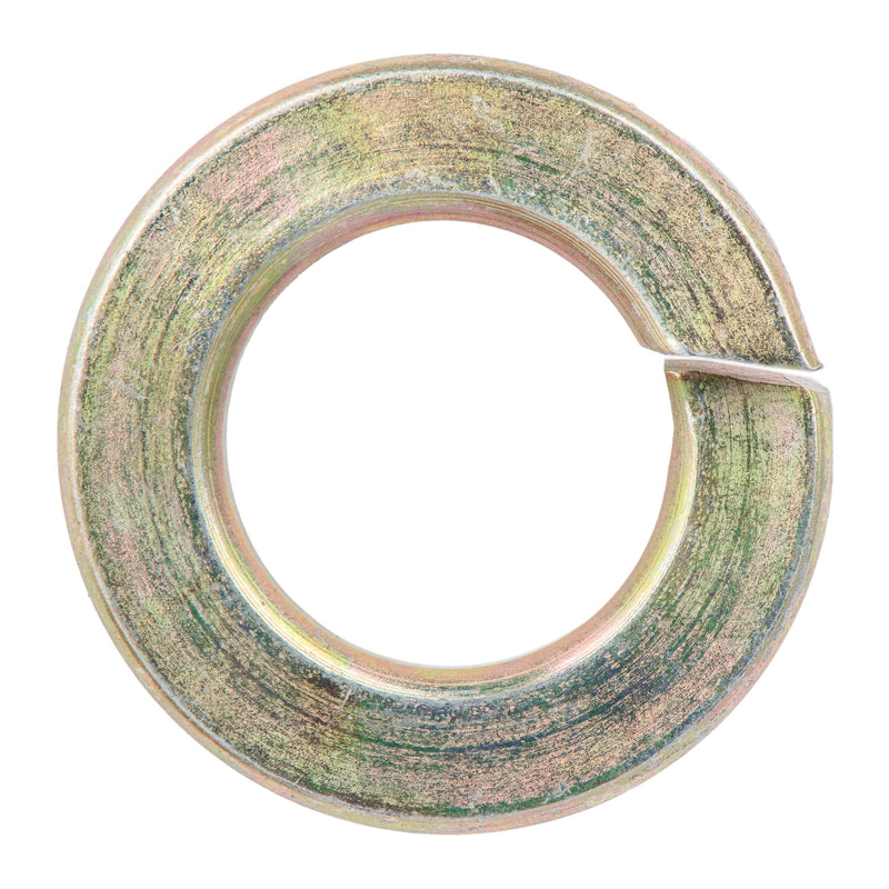 3/8" (100 Pack) Grade 8 Lock Washer, Split, Thru-Hardened, Yellow Zinc by Makers Bolt 3/8" (100 pack) - NewNest Australia