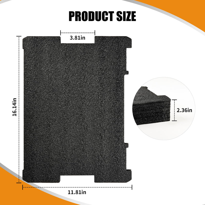 4 Pcs Dwst88801 Tool Boxes Foam for Dewalt Tstak Organizer Packout Foam Insert DWST17808, DWST17807, DWST17805 Customizable, Durable & Tool Protective