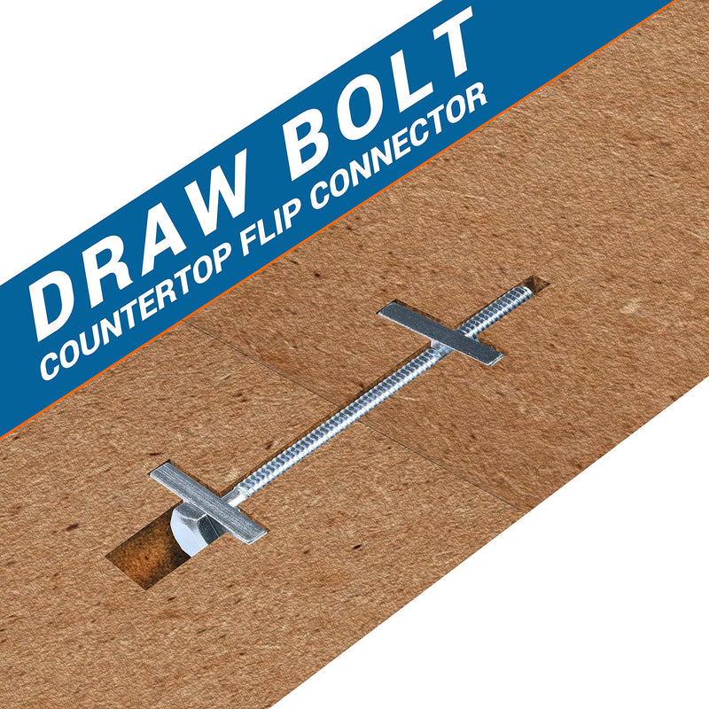 Rok Hardware #1/4-20 x 3-1/2" Miter Draw Bolt Countertop Flip Connector Short DRAW312BOLT (10 Pack) 10
