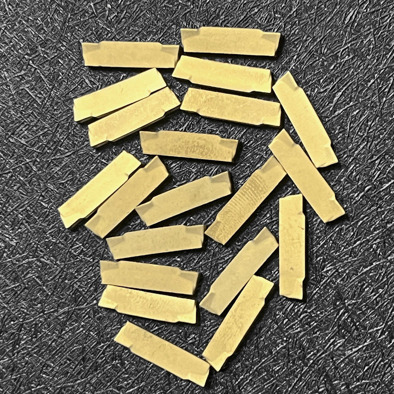 20 Pcs MGMN200-G Carbide Turning Internal Inserts, Blade for MGEHR/MGIVR Grooving Cut-Off Tool Holder