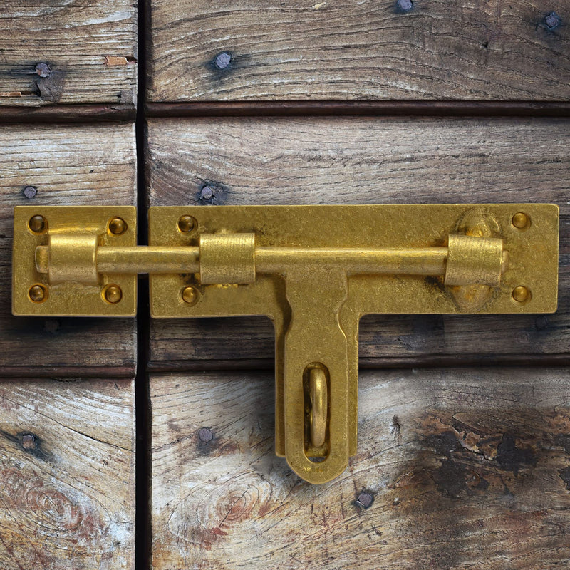 Hardware Philosophy Lockable Slide Latch Bolt Receiver 4.75 Inches - Architectural, Interior Design, Doors, Furniture Cabinet Customization Hardware