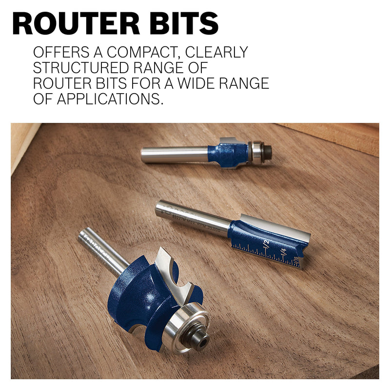 Bosch 85446M 1/4 in. x 1/2 in. Carbide Tipped Core Box Bit