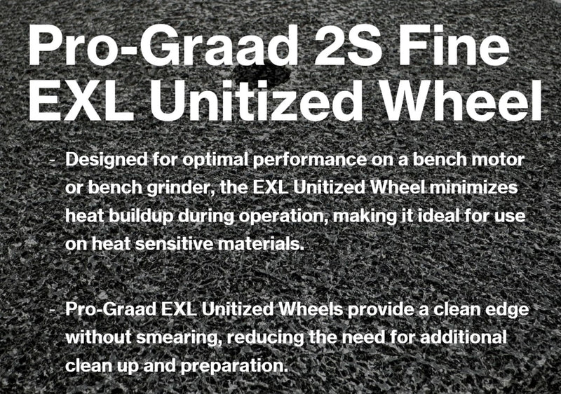 EXL Unitized Wheel, Silicon Carbide, 8" Diameter x 1/2" Wide x 1/2" Arbor, 2S Fine | 15844 | (Pack of 1) 8" x 1/2" x 1/2"