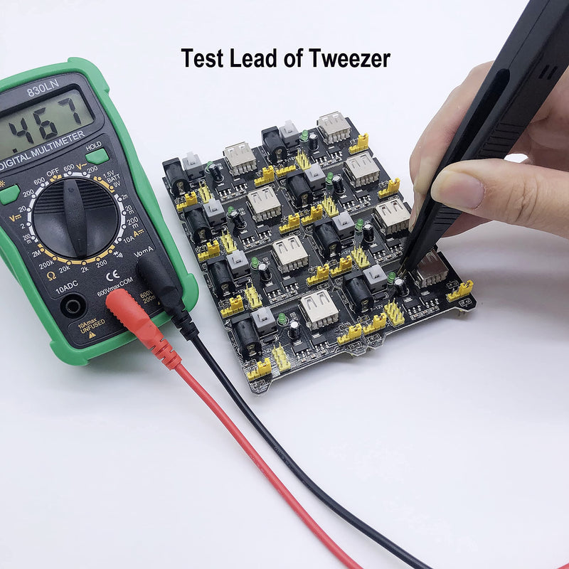 Multimeter Test Leads Set, Professional Leads Kit, Precision Sharp Probe Test Lead 1000V 20A Gold-Plated Probe Leads with Alligator Clips, Test Hooks, Test Probes Lead, Test Tweezer