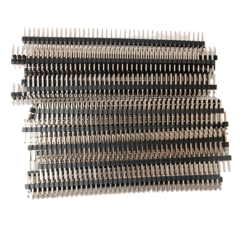 20Pcs 2.54mm 2 x 40-pin Breakaway Double Row Right Angle PCB Pin Headers Connector for Prototype Shield