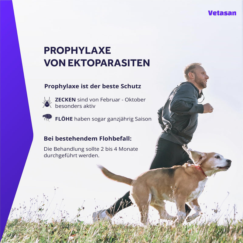 Vetasan Spot-ON for dogs 20-30kg (L) | against fleas & ticks | 3 months protection | HIGHLY EFFECTIVE | Tick repellent for dogs tick protection | Dog flea treatment 20-30 kg (L) - PawsPlanet Australia