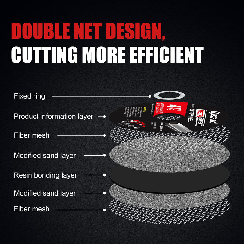 EZARC Cut Off Wheels 25 Pack, 3” x 1/16” x 3/8” Cutting Wheel, Metal & Stainless Steel Cutting Disc for Die Grinder 3 x 3/8 Inch 25.0