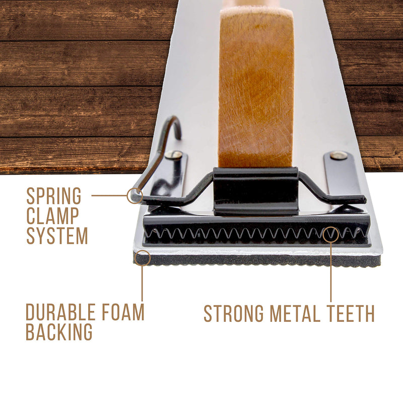 TCP Global Wooden Handle Longboard Sander for PSA Sandpaper 16-1/2" x 2-3/4" or Continuous Rolls PSA Sticky Paper 16-1/2" Long