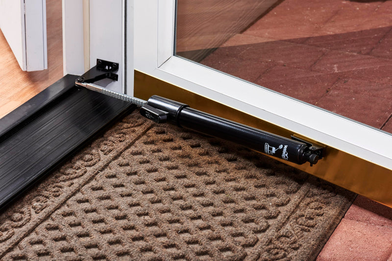 Wright Products Standard Duty Pneumatic Screen & Storm Door Closer with EZ-Hold – Adjustable Closing Speed, Durable, Easy Installation (Transitional, Black) Transitional
