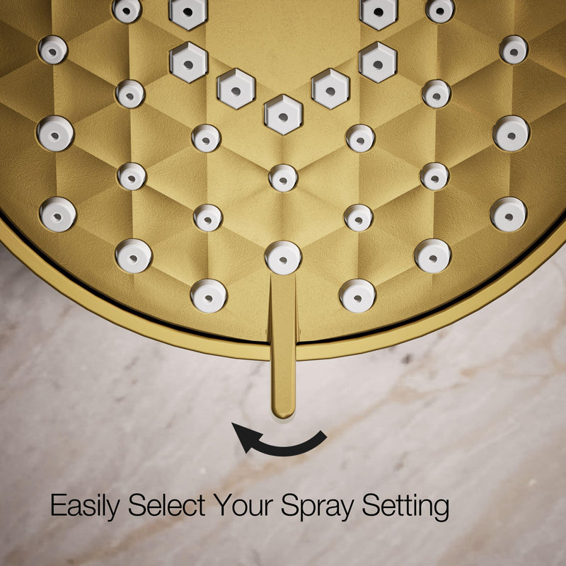 Kohler 72418-G-2MB Awaken® G90 Three-function showerhead, 1.75 gpm, Vibrant Brushed Moderne Brass G90 Multifunction Showerhead