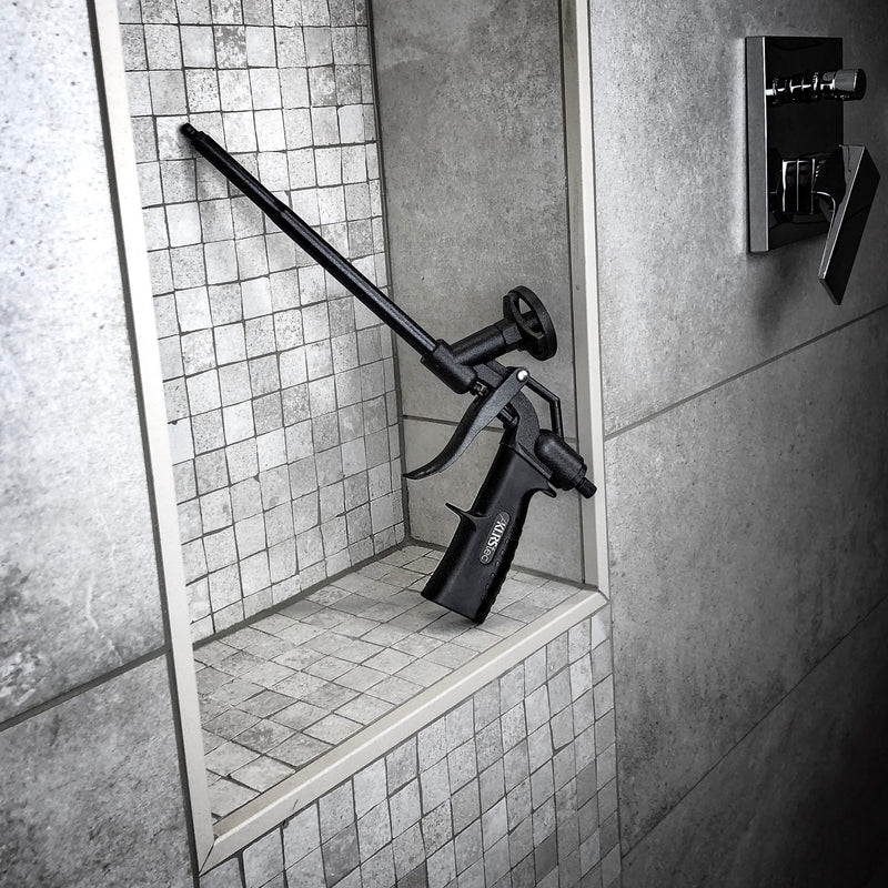 KLRStec Premium PU foam gun Teflon coated (PTFE) - professional construction foam gun for gun foam/construction foam