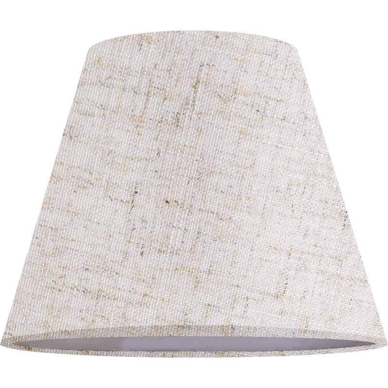 GOSO Set of 2 Small Beige Lamp Shades for Table Lamps,Wall Mount Natural Fabric Drum Lamp Shade-5 * 9 * 6.4inch(Spider) Rustic Lampshades Replacement No Assembly Required-Modern Bell Shade Small Drum-5*9*6.4 IN-2 pack Beige-oatmeal linen