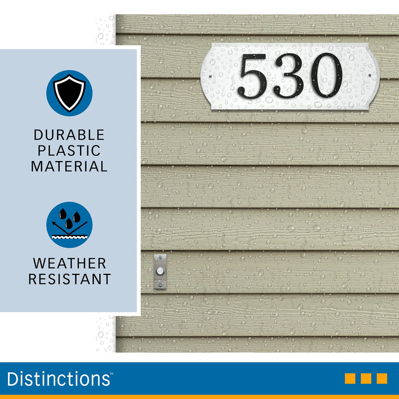 Hillman 848711 Paintable Address Plaque, White 6" x 16"