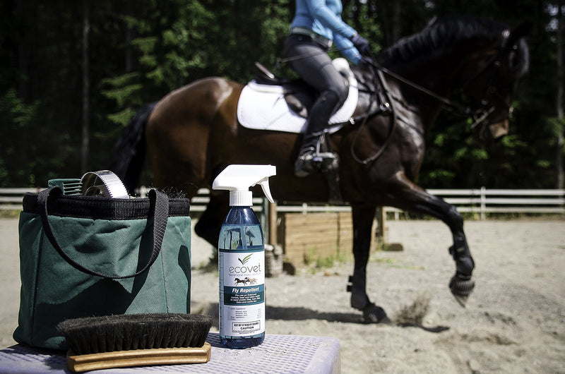 ECOVET Horse Fly Spray Repellent/Insecticide (Made with Food Grade Fatty acids), 18 oz - PawsPlanet Australia