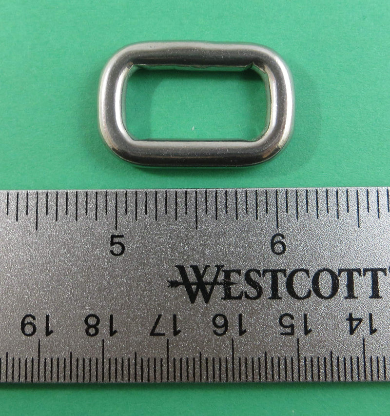 US Stainless 10 Pieces Stainless Steel 316 Rectangle Adjusting Ring 5mm x 20mm ID (3/16" x 3/4") Marine Grade