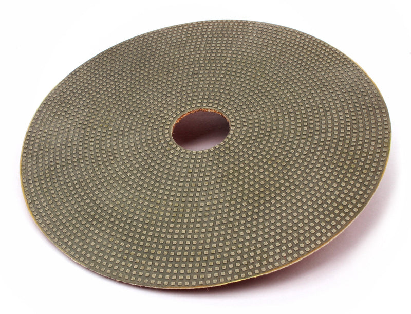7" Electroplated Diamond Polishing Pads- Wet Dry Sanding Tile Stone Marble Granite Concrete Ceramics Glass(120 Grit)