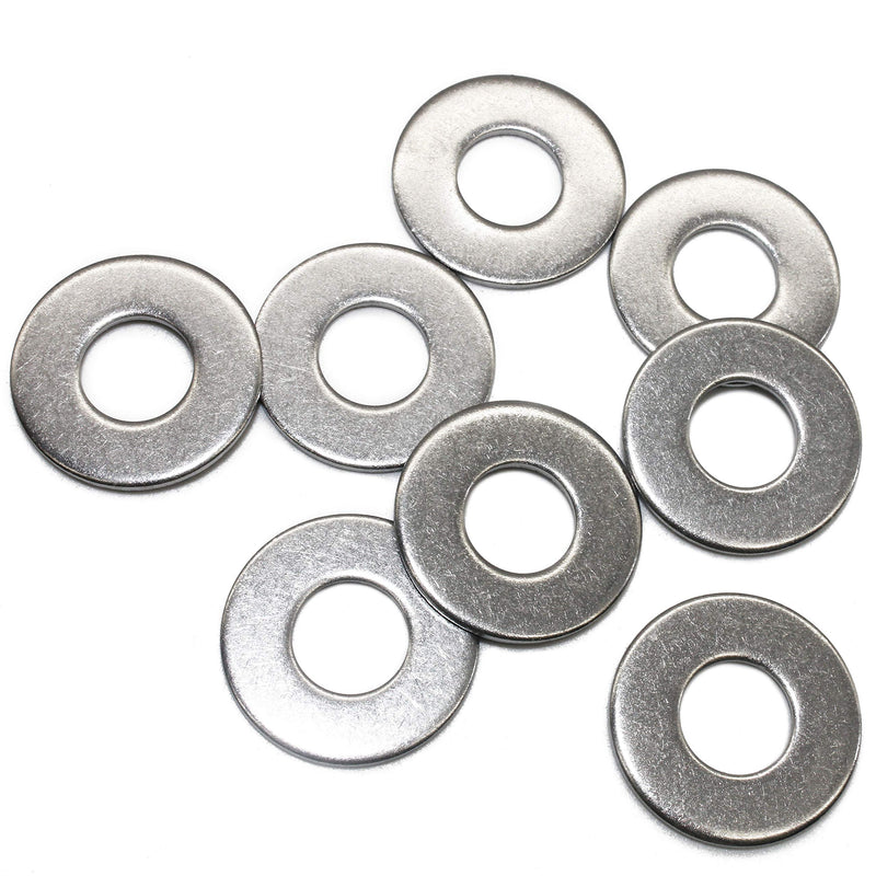 FullerKreg 3/8" x 1" OD Stainless Flat Fender Washers，1" Outside Diameter, 0.080" inch Thickness，(25 Pack)，18-8 (304) Stainless Steel 3/8" x 1" OD (25pcs) - NewNest Australia
