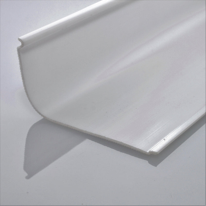 Beam Lighting Under Cabinet Light Cover Replacement | White Ribbed Acrylic Diffuser (Curved, 18") 18" Curved