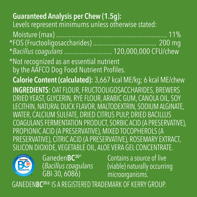 Amazon Brand - Wag Probiotic Supplement Daily Chews for Dogs, Supports Digestion and Gut Health, Natural Duck Flavor, 90 count