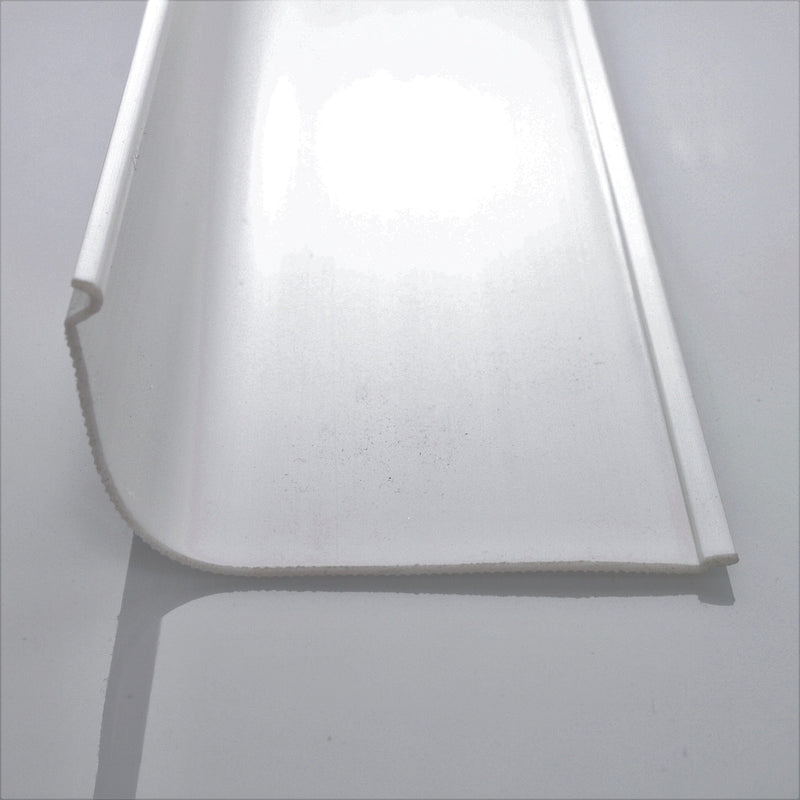 Beam Lighting Under Cabinet Light Cover Replacement | White Ribbed Acrylic Diffuser (Curved, 18") 18" Curved