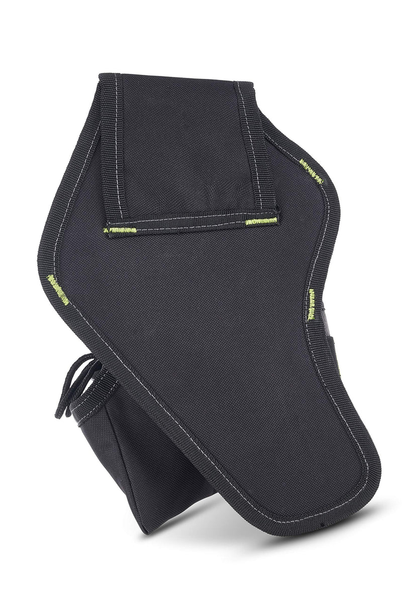 AWP Angled Drill Holster | Heavy-Duty Polyester Drill Holster Designed to Sit on Belt and Hold Weight Evenly | Black | Fits Most Drills