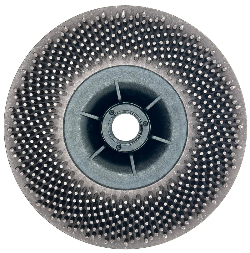 4-1/2” x 5/8”-11 36 Grit Brown Bristle Disc | Ceramic-Aluminum Oxide Abrasive Bristle Disc with 5/8”-11 Fast Change Hub | Remove Coatings Paint Rust Contaminants Weld Burn | Pack of 1 36 Grit (Brown)