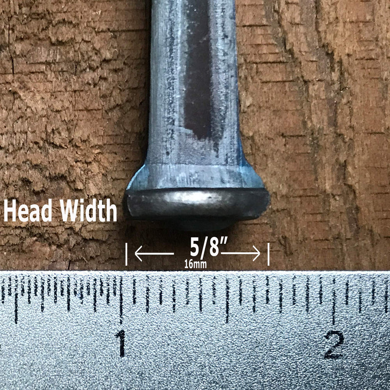 6"- Steel Square Common Rose Head STANDARD-60d Nails (10 Nails)
