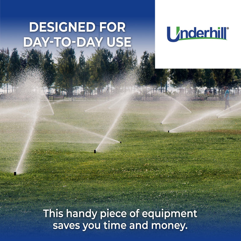 Underhill Water Pressure Gauge and Pitot Tube 160 PSI, with Dial Indicator, Tester, for Outdoor Garden, Sprinklers, Irrigation System, HeadChecker, A-HCGPK