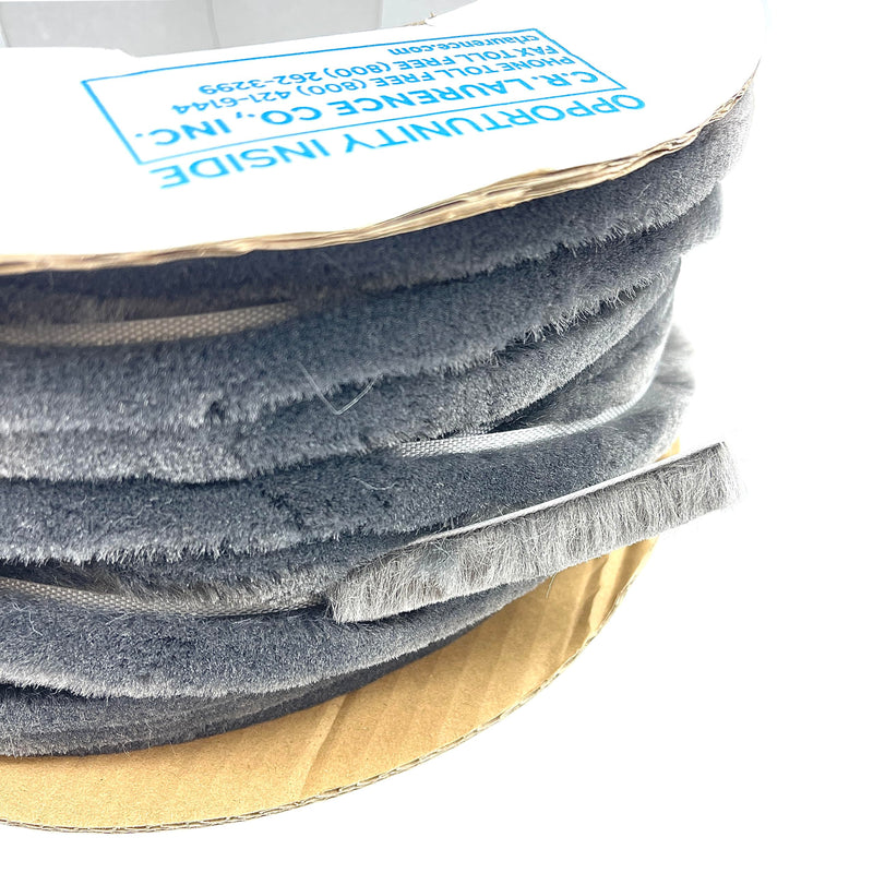CRL A11645C Storefront Door Pile Weatherstrip .450 Pile Height; .437 Backing Width - 100' Roll